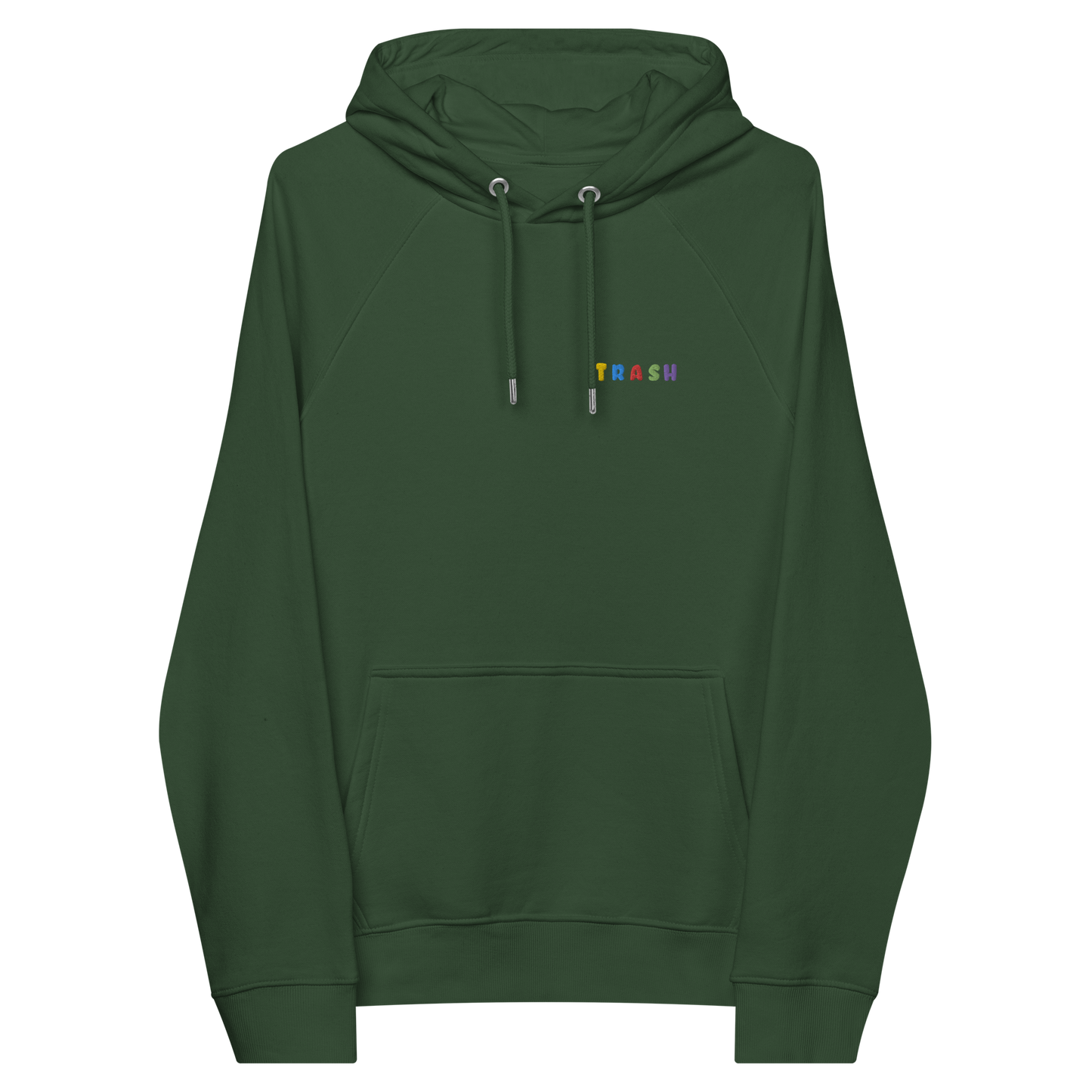 Trash Uni Embroidered Eco Raglan Hoodie