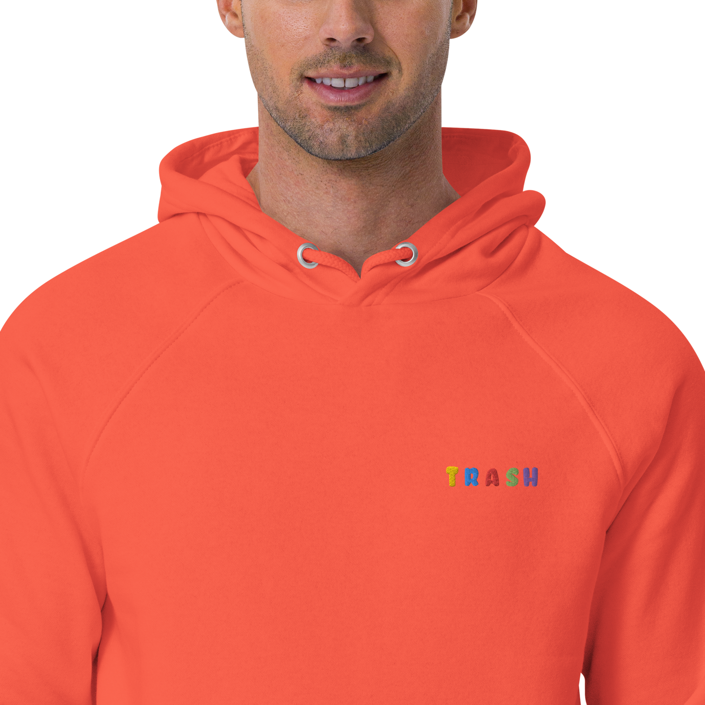 Trash Uni Embroidered Eco Raglan Hoodie